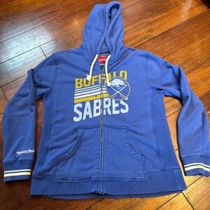 Mitchell Ness Buffalo Sabres Jacket Women’s Sz XL NHL Hockey Sports Rare